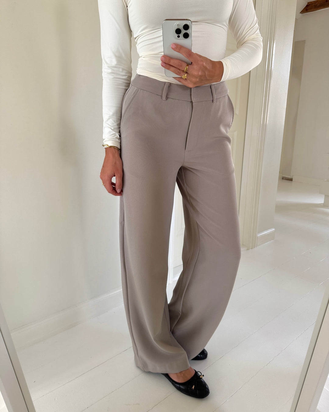 Vero Moda bukser lizzo hw wide moon rock