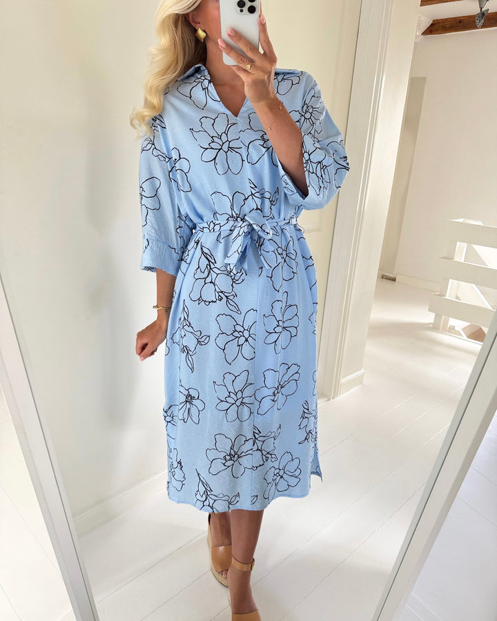 Sister's Point kjole valya-dr l.blue/navy