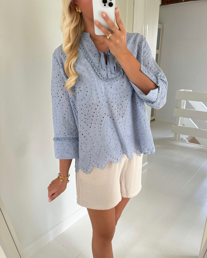 Love&Divine bluse love1012 dusty blue