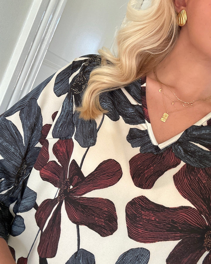 Love&Divine bluse love1380 flower