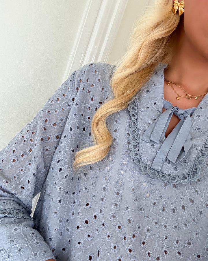 Love&Divine bluse love1012 dusty blue