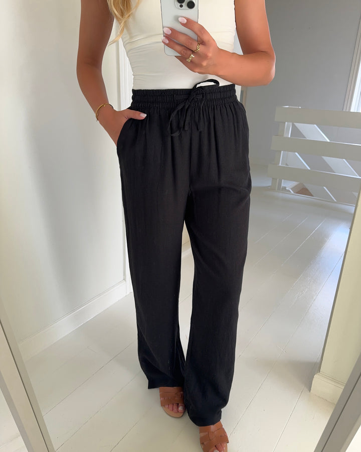 Vero Moda bukser linn black