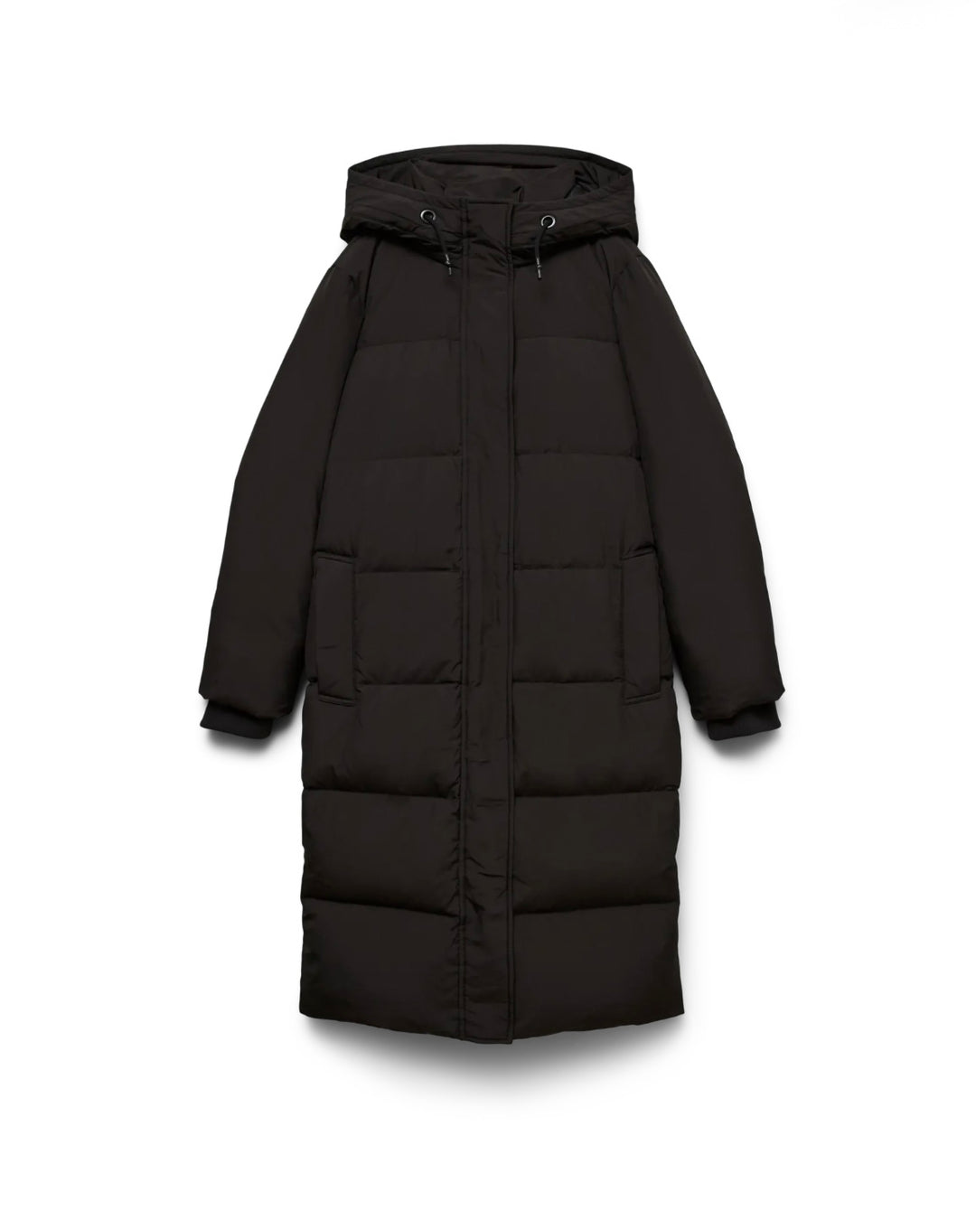 Vero Moda dunjakke ericaholly long down black