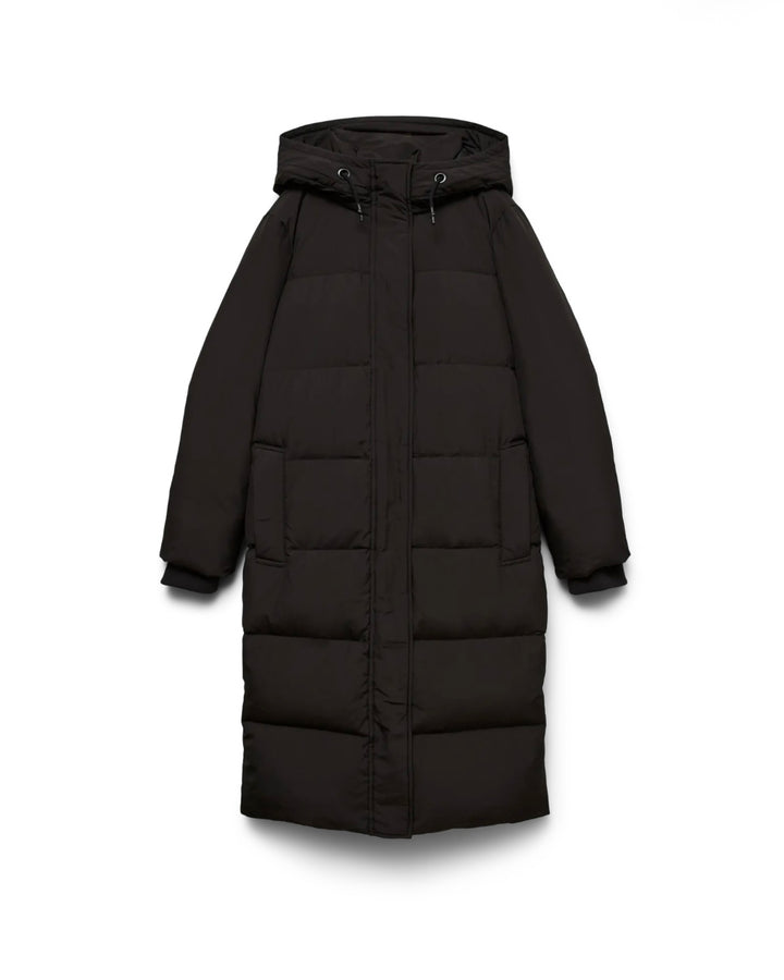 Vero Moda dunjakke ericaholly long down black