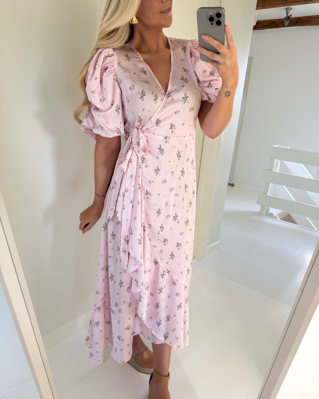 A-view kjole sinda flower rose/green