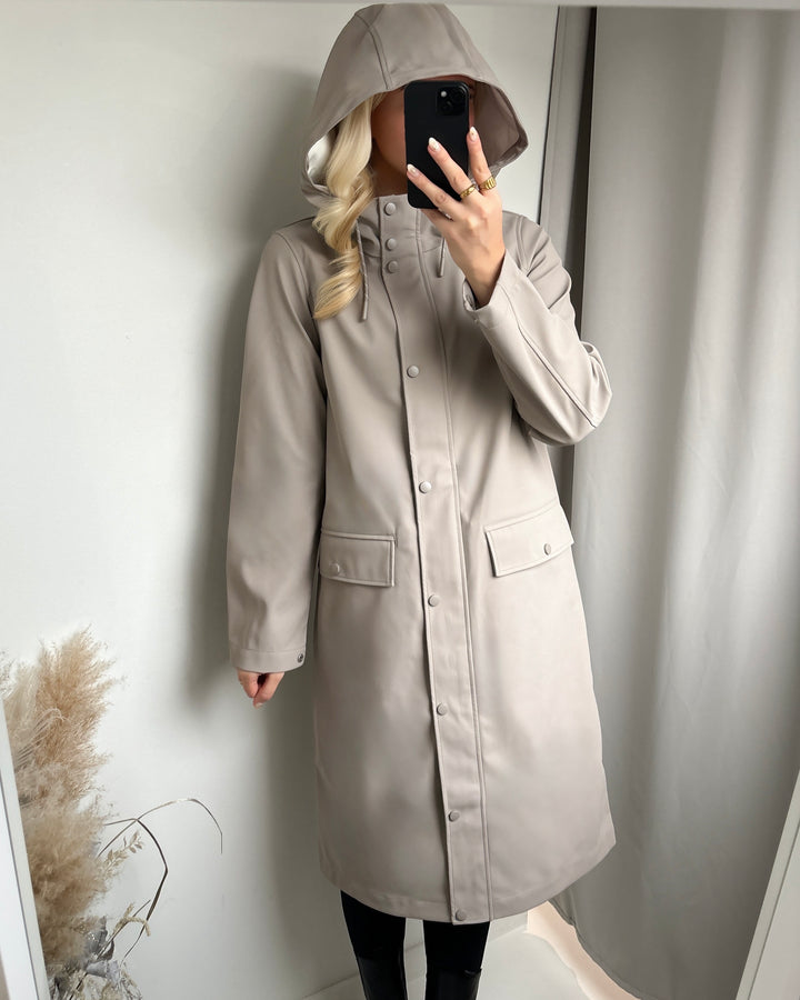 Vero Moda regnjakke malou coated moon rock