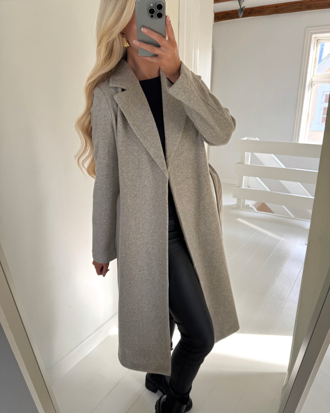 Vero Moda frakke fortuneaya silver mink
