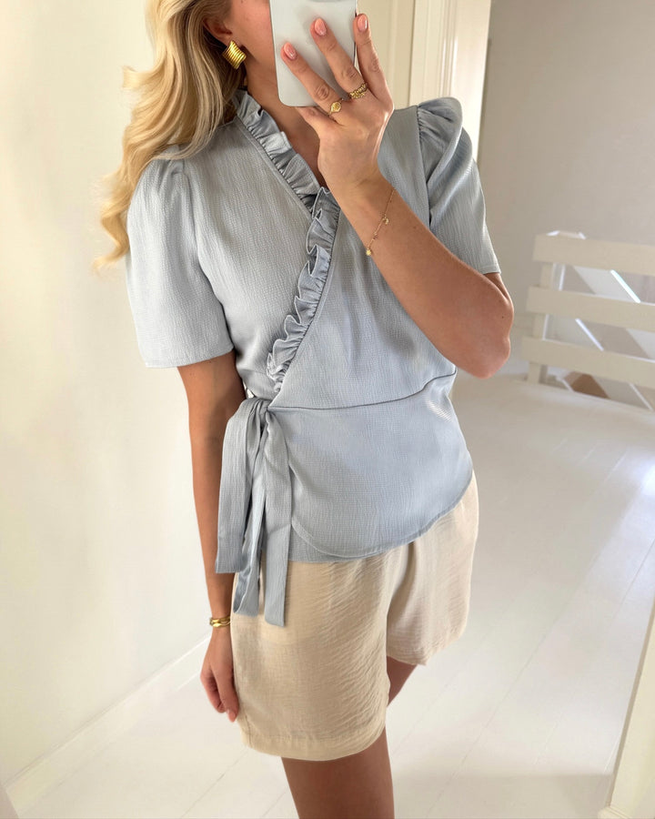 A-View bluse peony light blue