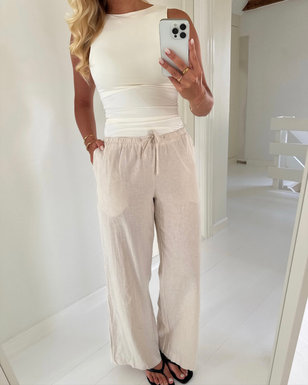 Vero Moda bukser marley oatmeal