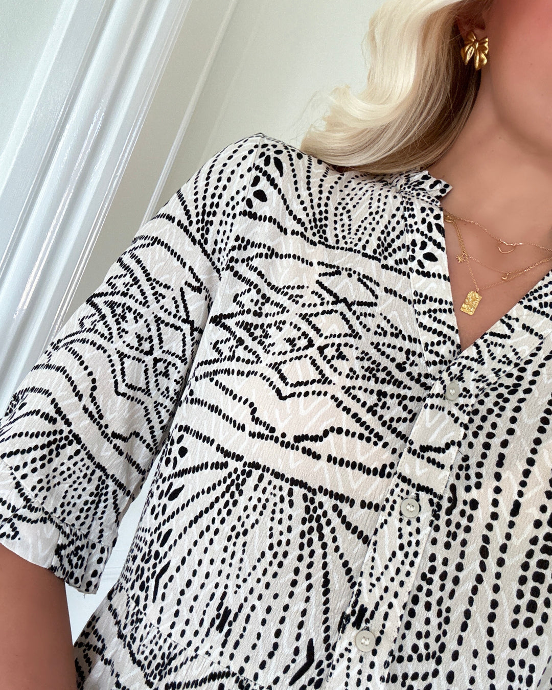 Vero Moda kjole menny 2/4 sl oatmeal/tenna