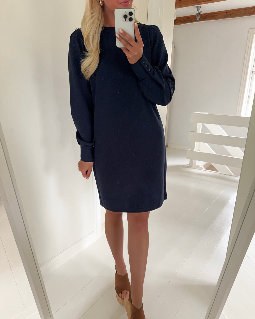 Vero Moda kjole alice ls boatneck short sky captain