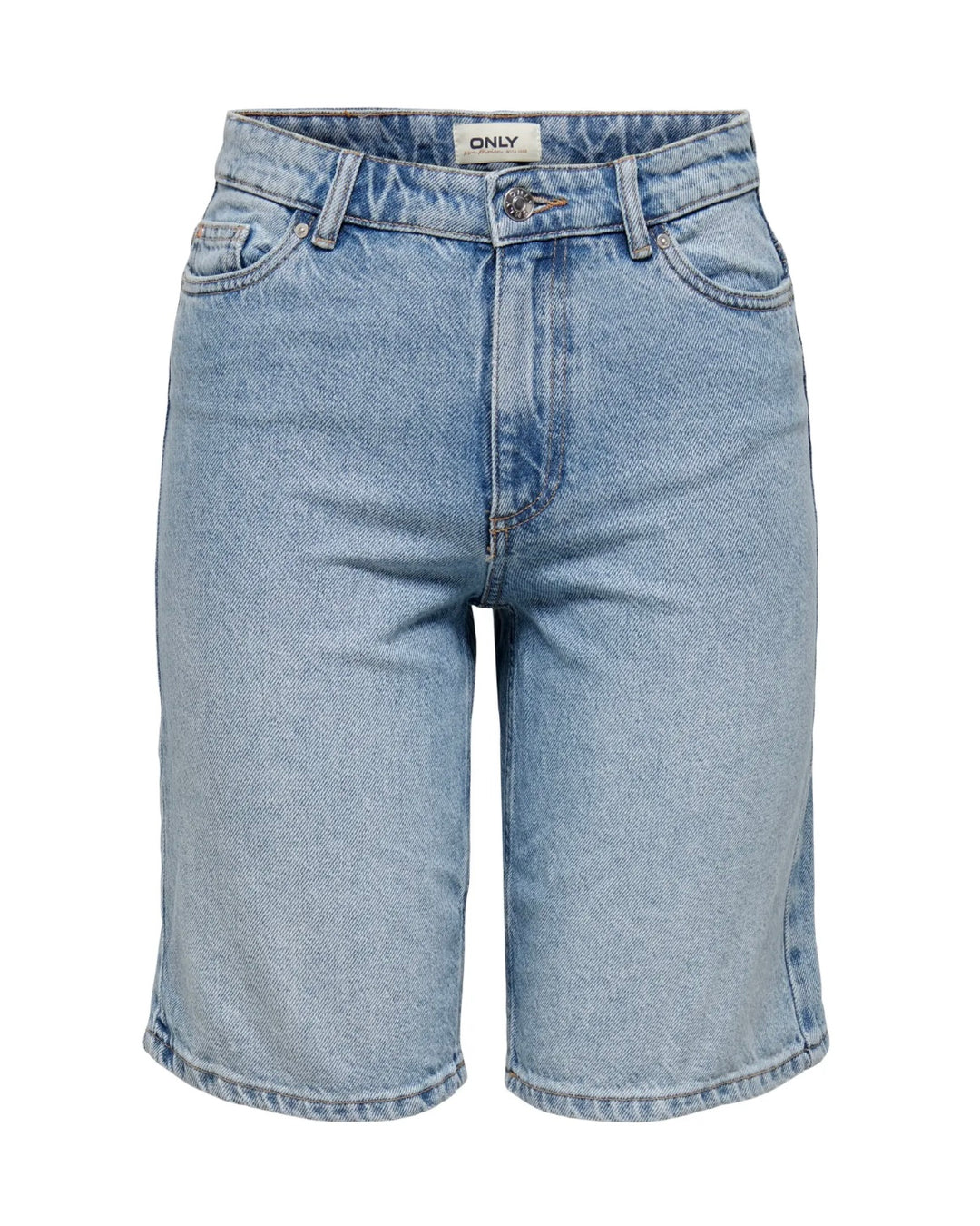 Only shorts sonny hw wide denim light blue denim
