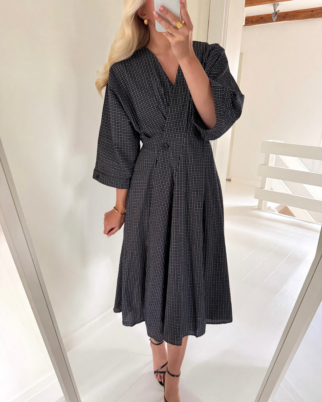 Love&Divine kjole love1602-1 black check
