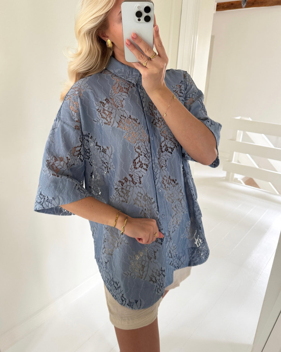 Love&Divine skjorte love971-8 d.blue