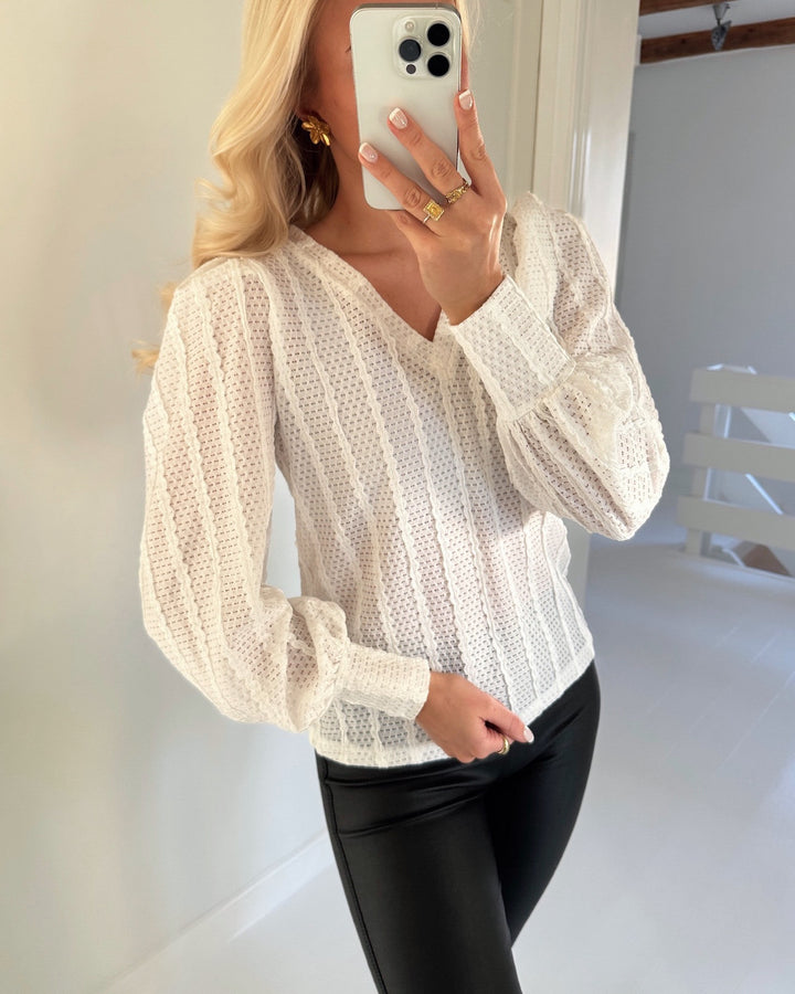 Sister's Point bluse eina-v.ls2 white