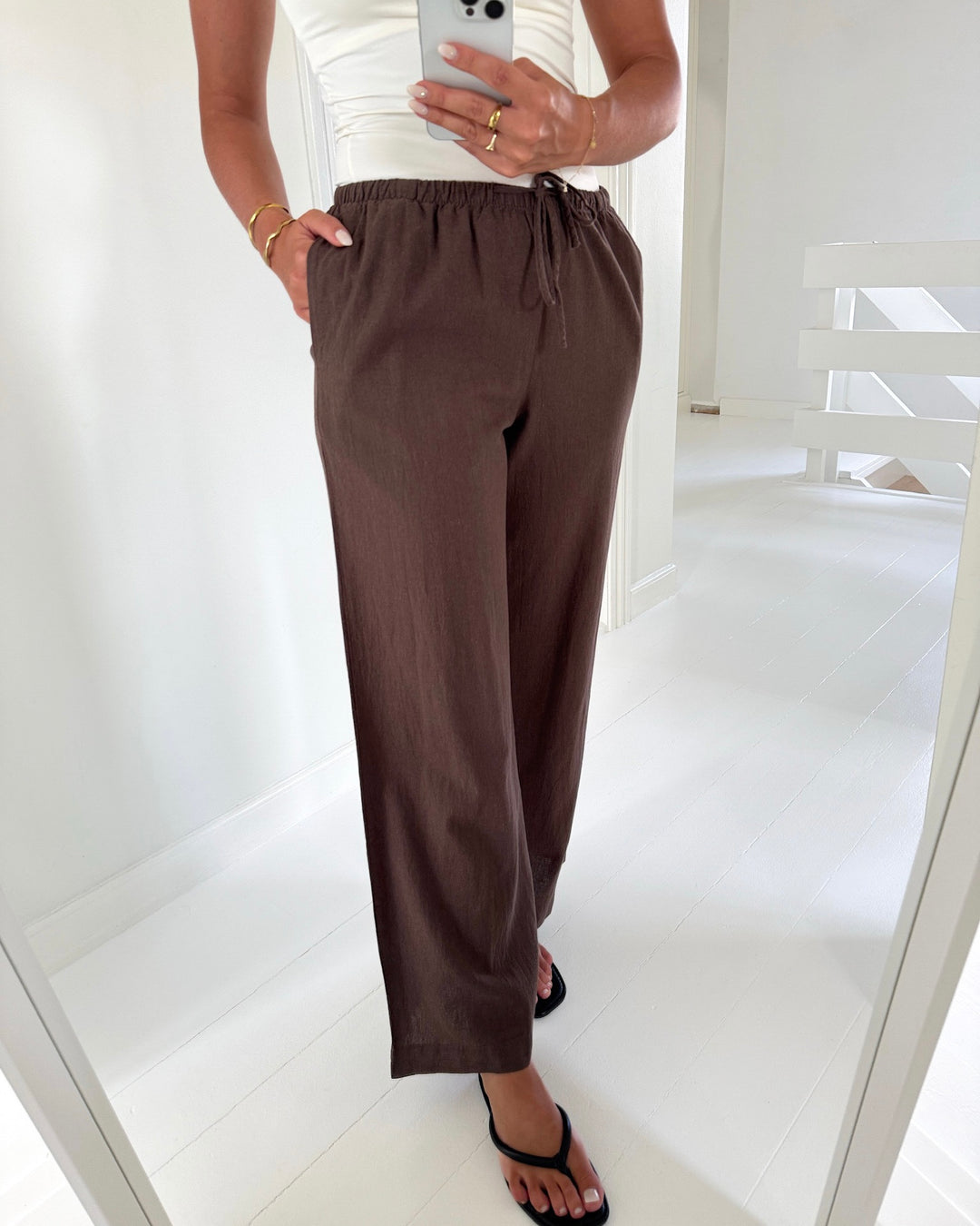 Vero Moda bukser marley chocolate martini