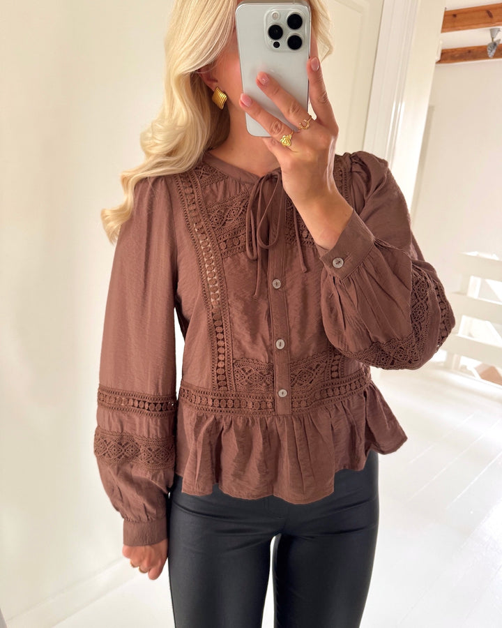 Vero Moda top jules cocoa brown