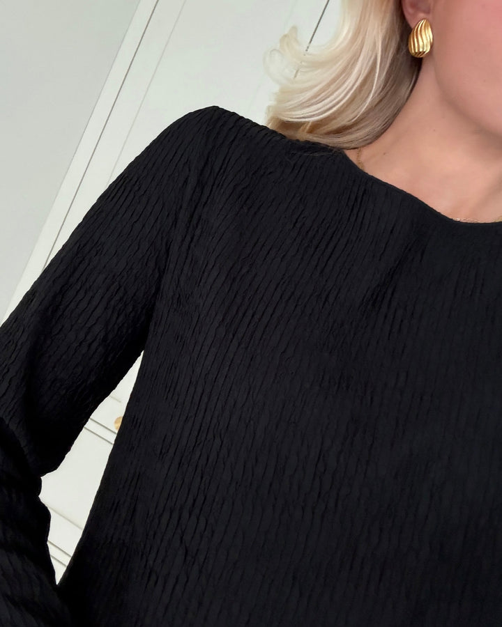 JDY kjole bella ls structure black