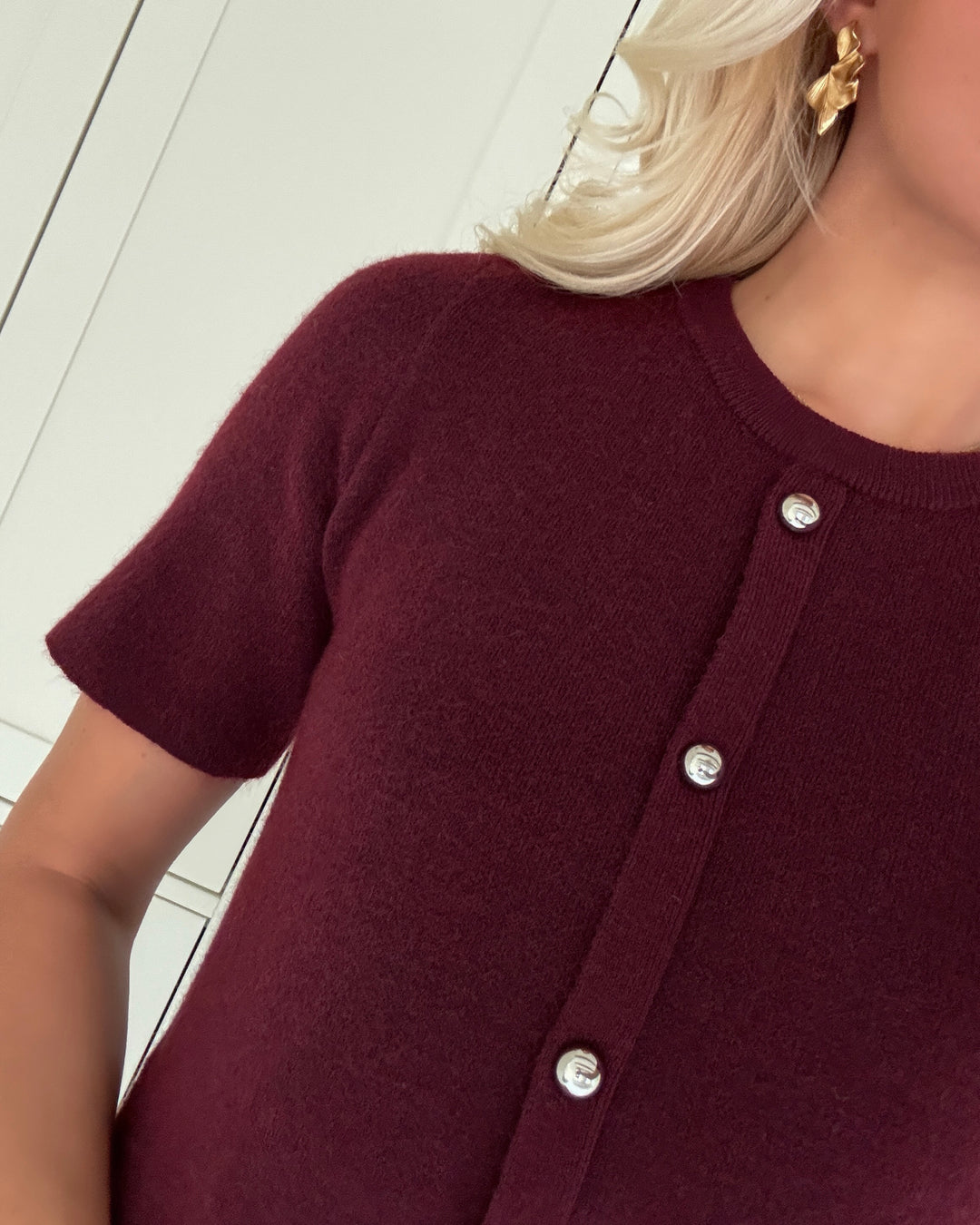 Vero Moda kjole johanna ss o-neck tawny port - FORUDBESTILLING LEV. UGE 49