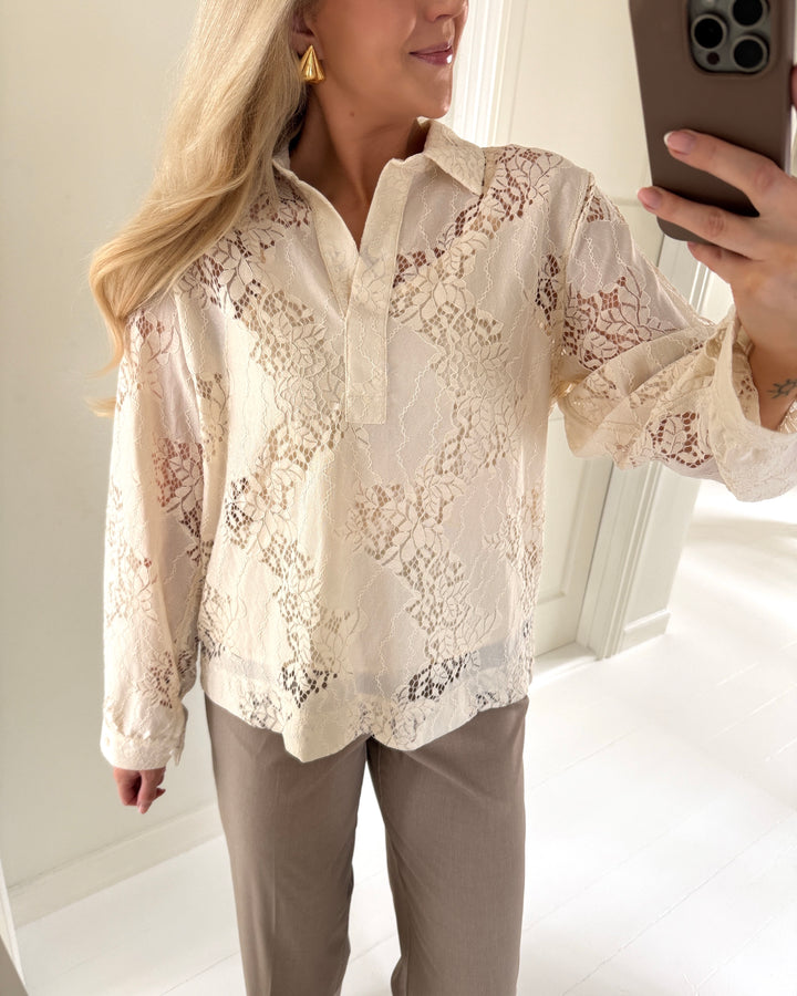 Love&Divine skjorte love1526 cream