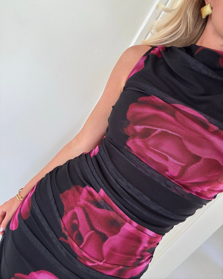 A-View kjole ophelia black/pink