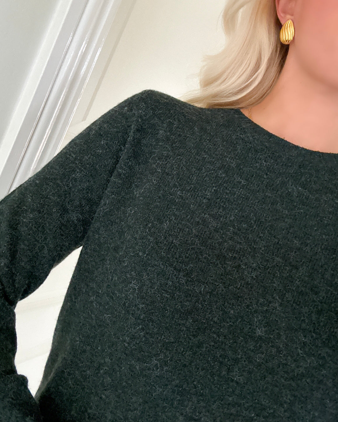 Vero Moda kjole doffy ls o-neck pine grove/melange