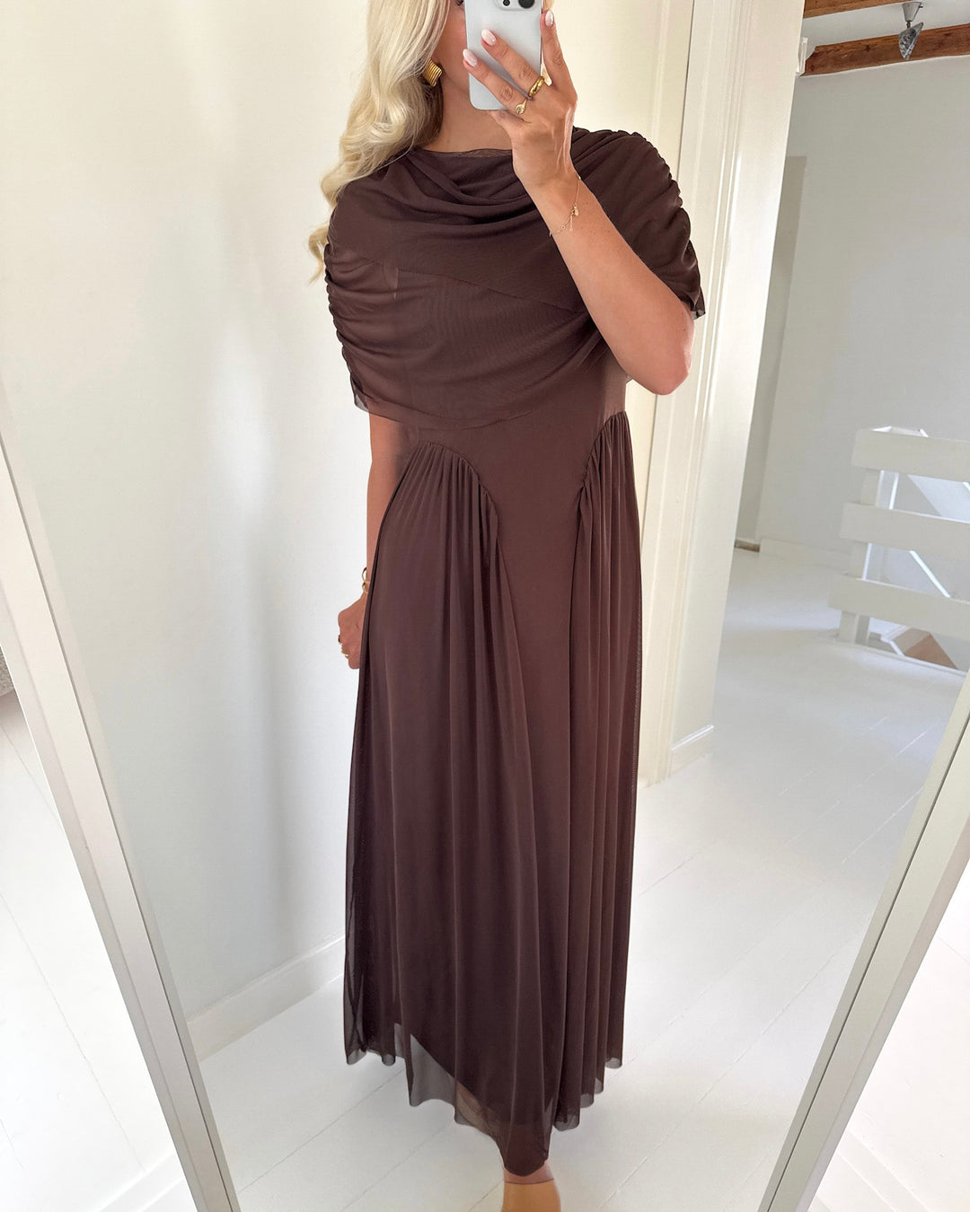 Vero Moda kjole rosetta 2/4 cape chicory coffee