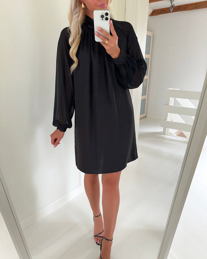 JDY kjole urba l/s knot detail black