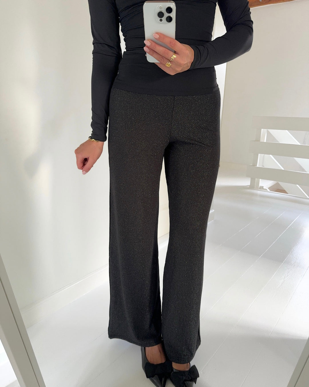 Sister's Point bukser glut-pa18 black/silver