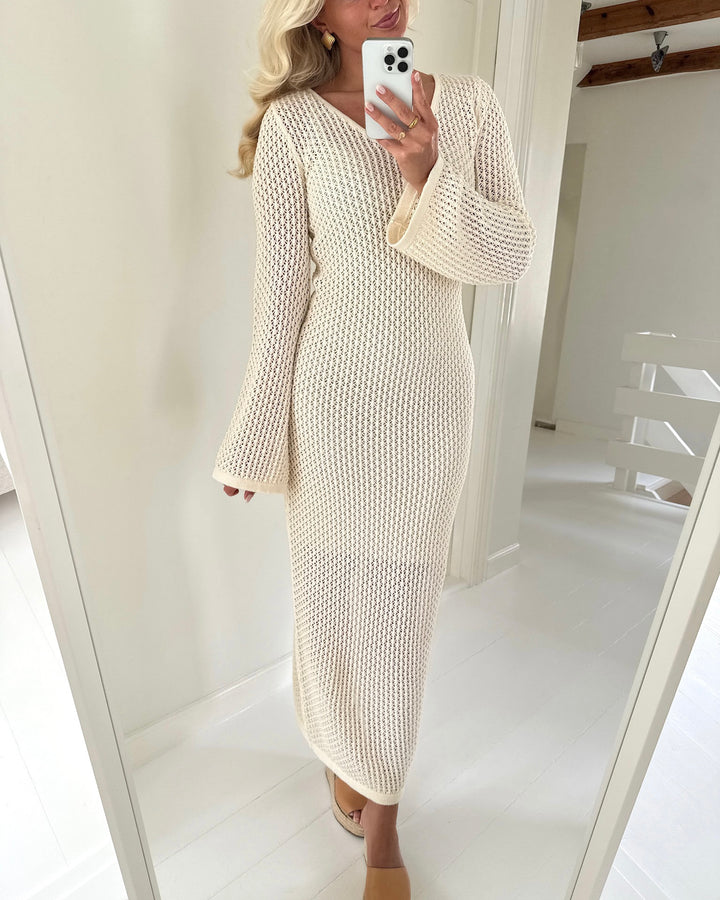 Aware by Vero Moda kjole emma ls ankle birch