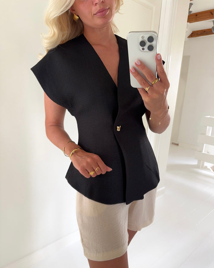 Vero Moda top eline sl black