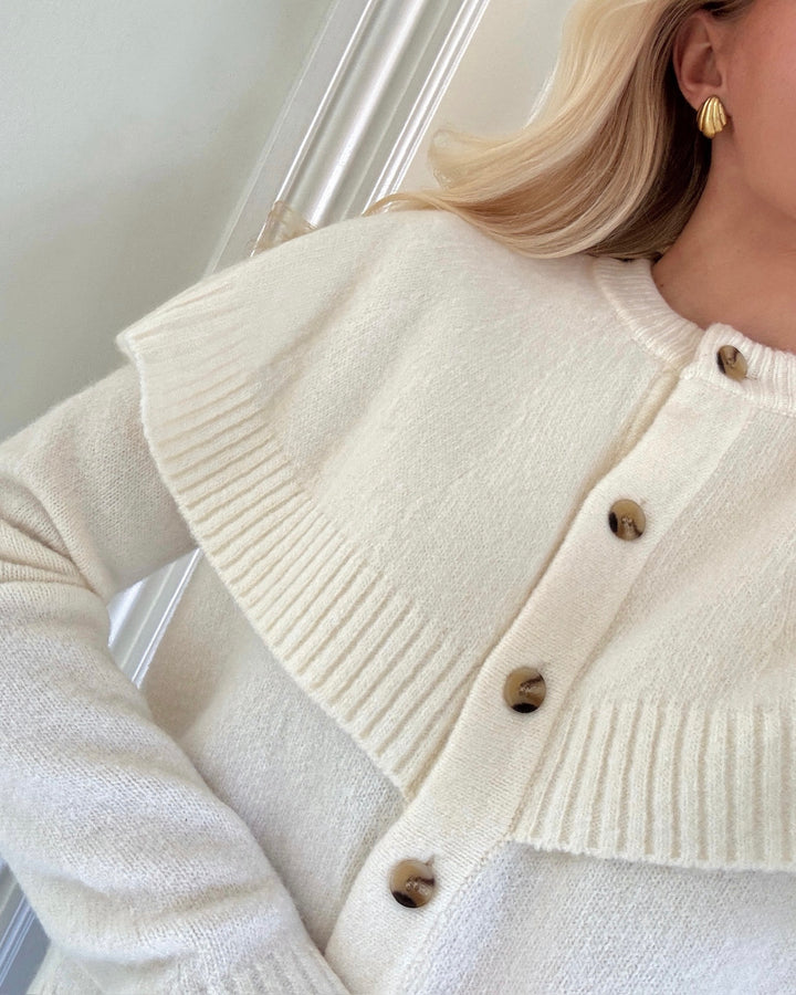 Vero Moda cardigan lilli ls o-neck cape birch