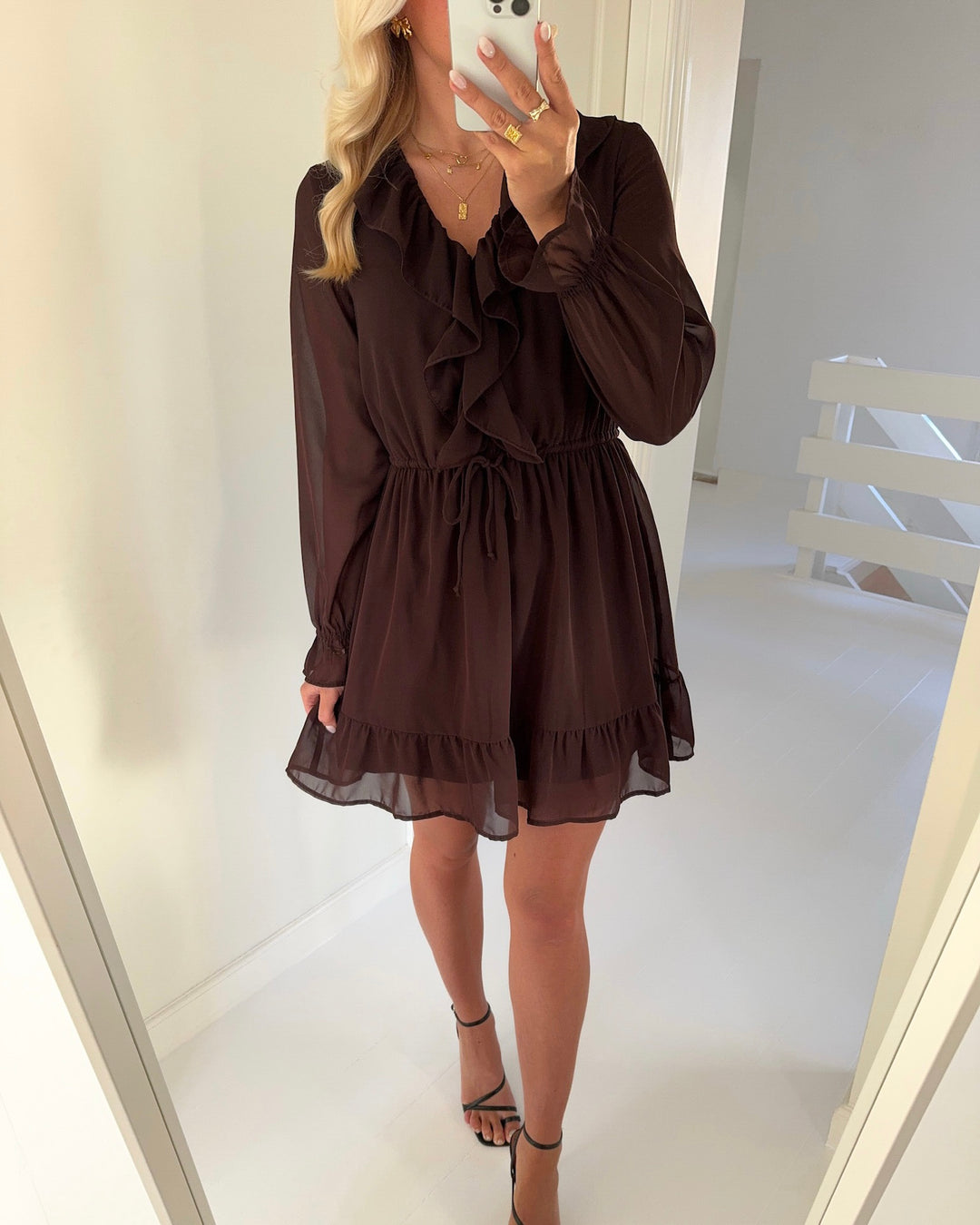 Vero Moda kjole dora ls short fudge