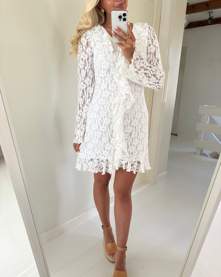 Aware by Vero Moda kjole kienna ls snow white
