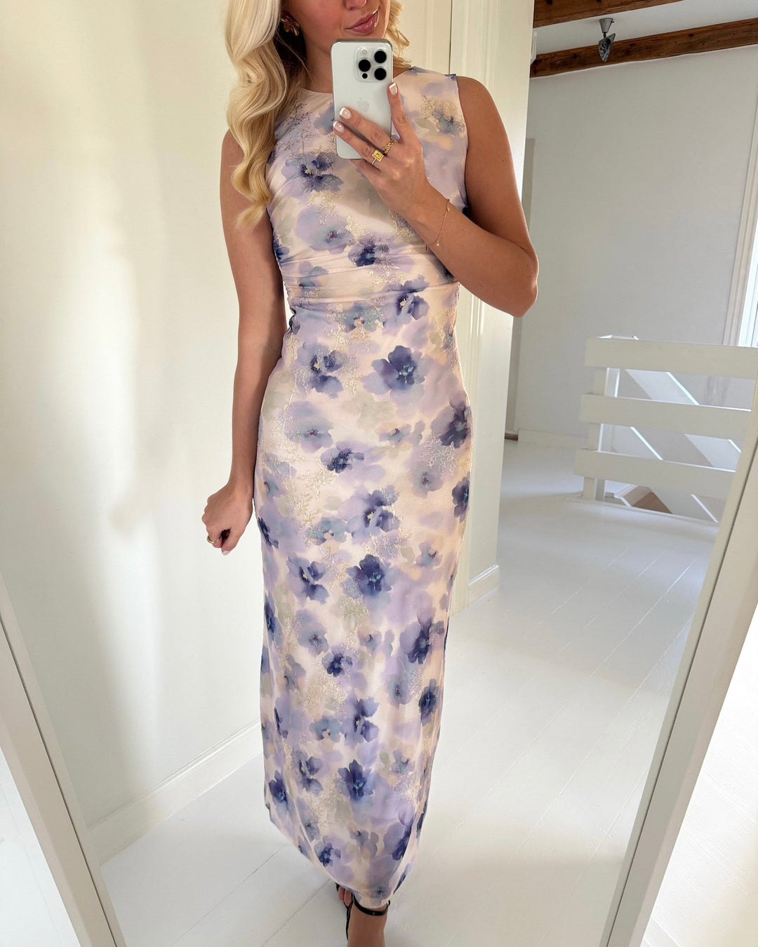 A-View kjole belena purple/yellow