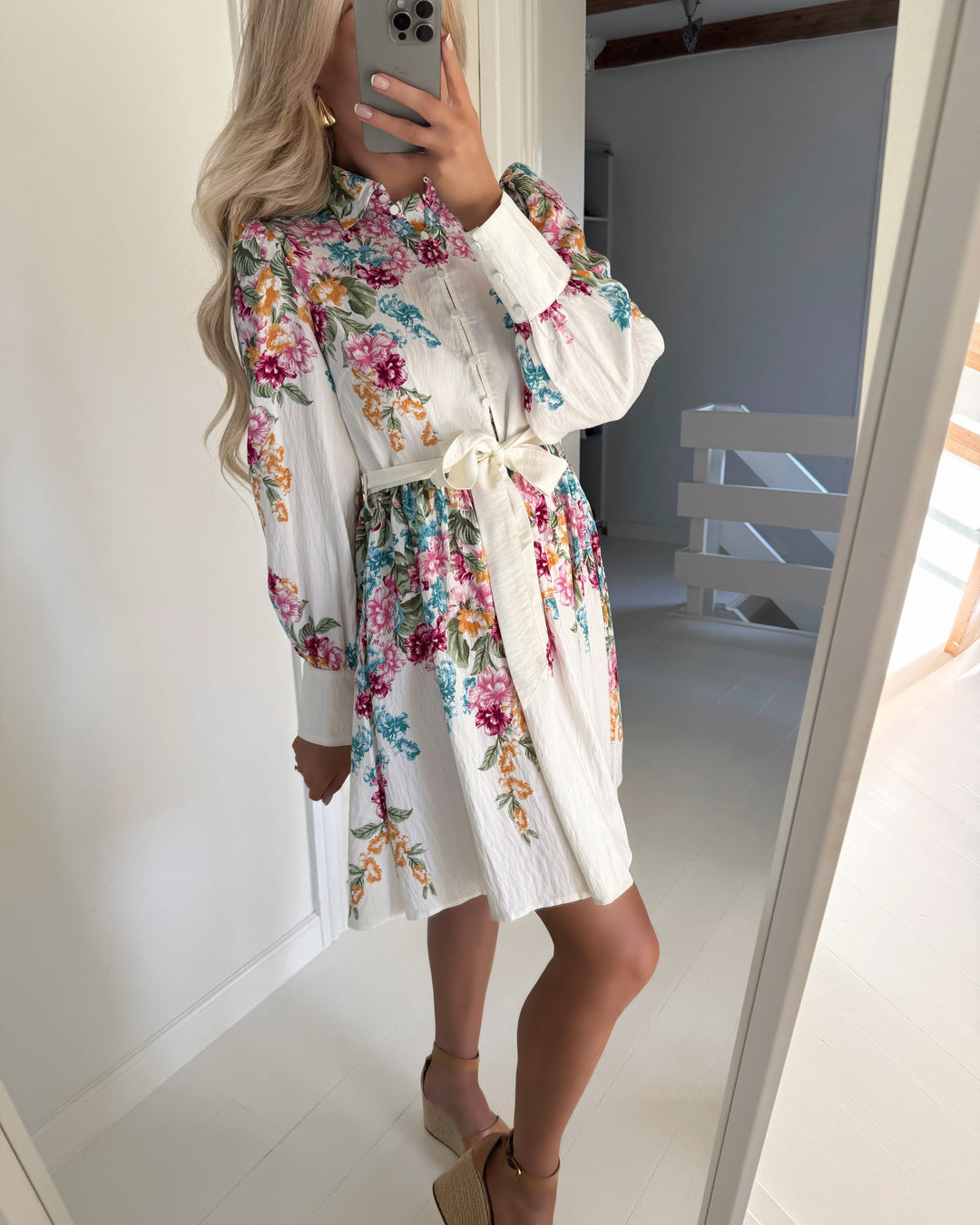 Y.A.S kjole rosie ls birch/rosie print