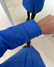 Jennifer quilt long shacket dazzling blue