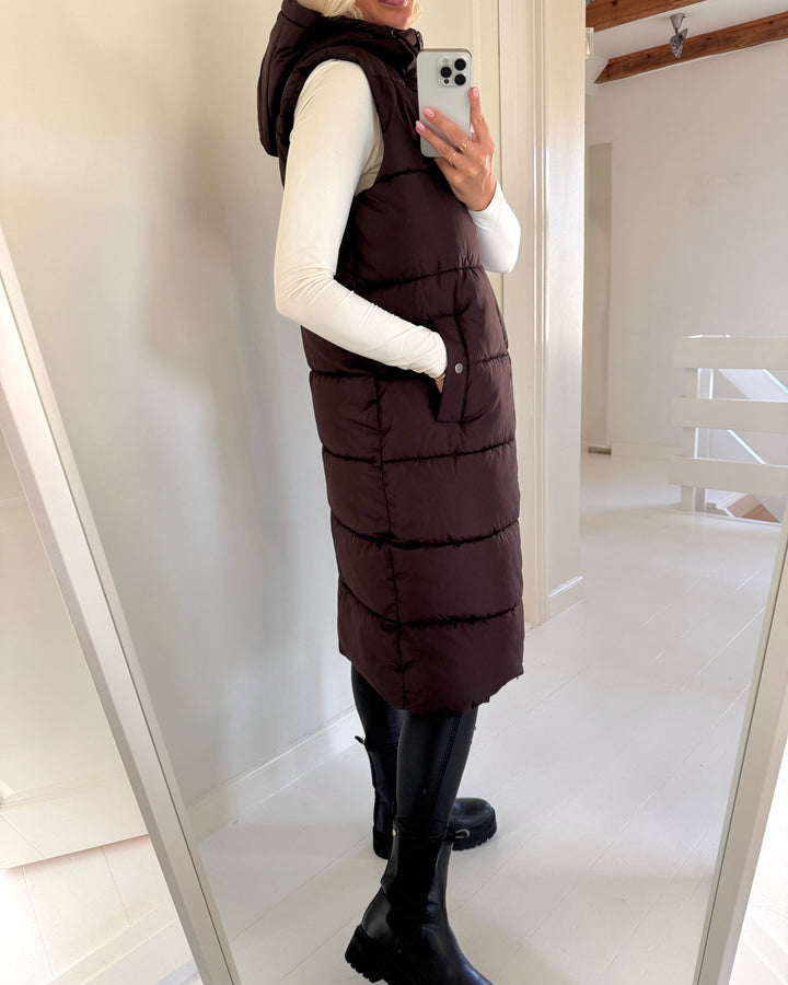 Vero Moda vest michelle chocolate torte