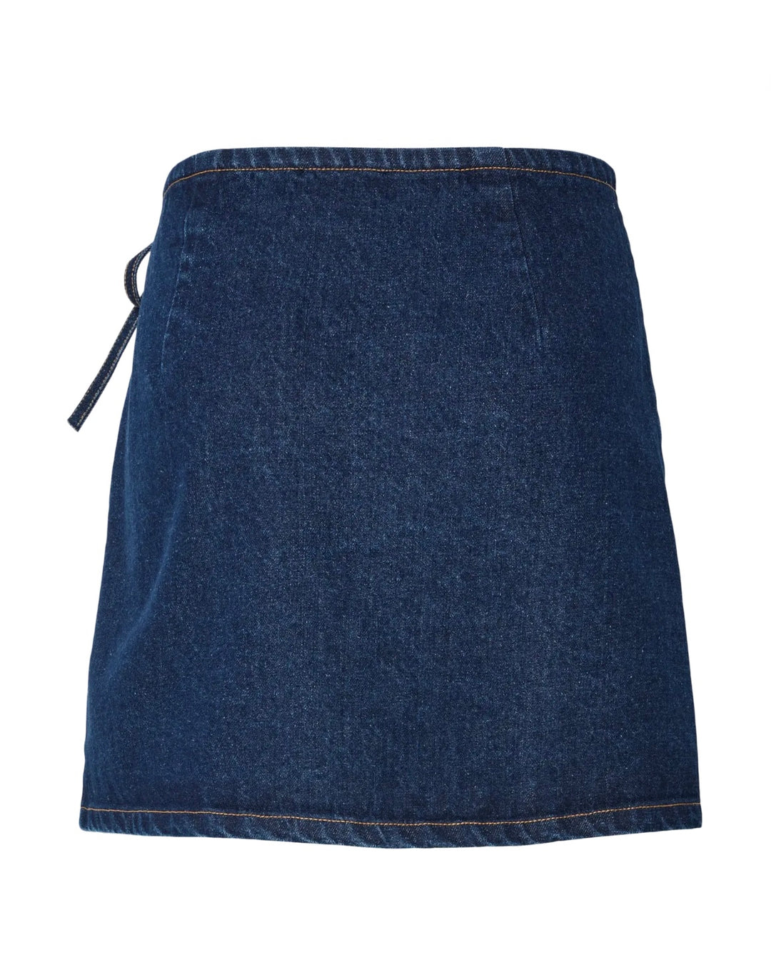 Pieces nederdel flora mw wrap medium blue denim