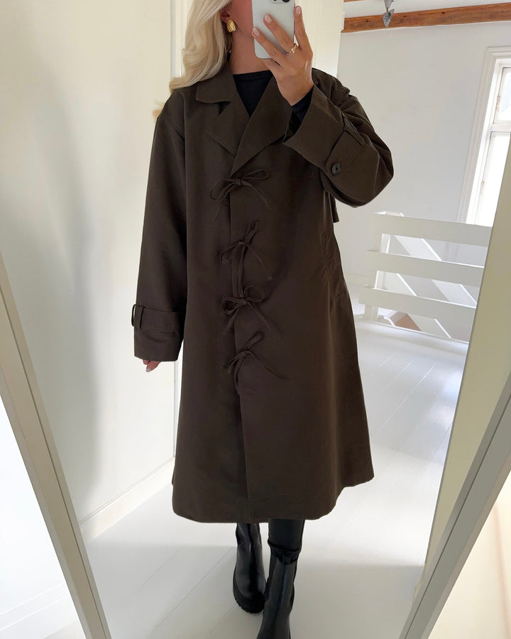 Pieces frakke agnes ls tie wvn delicioso