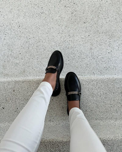 Love and walk loafers black