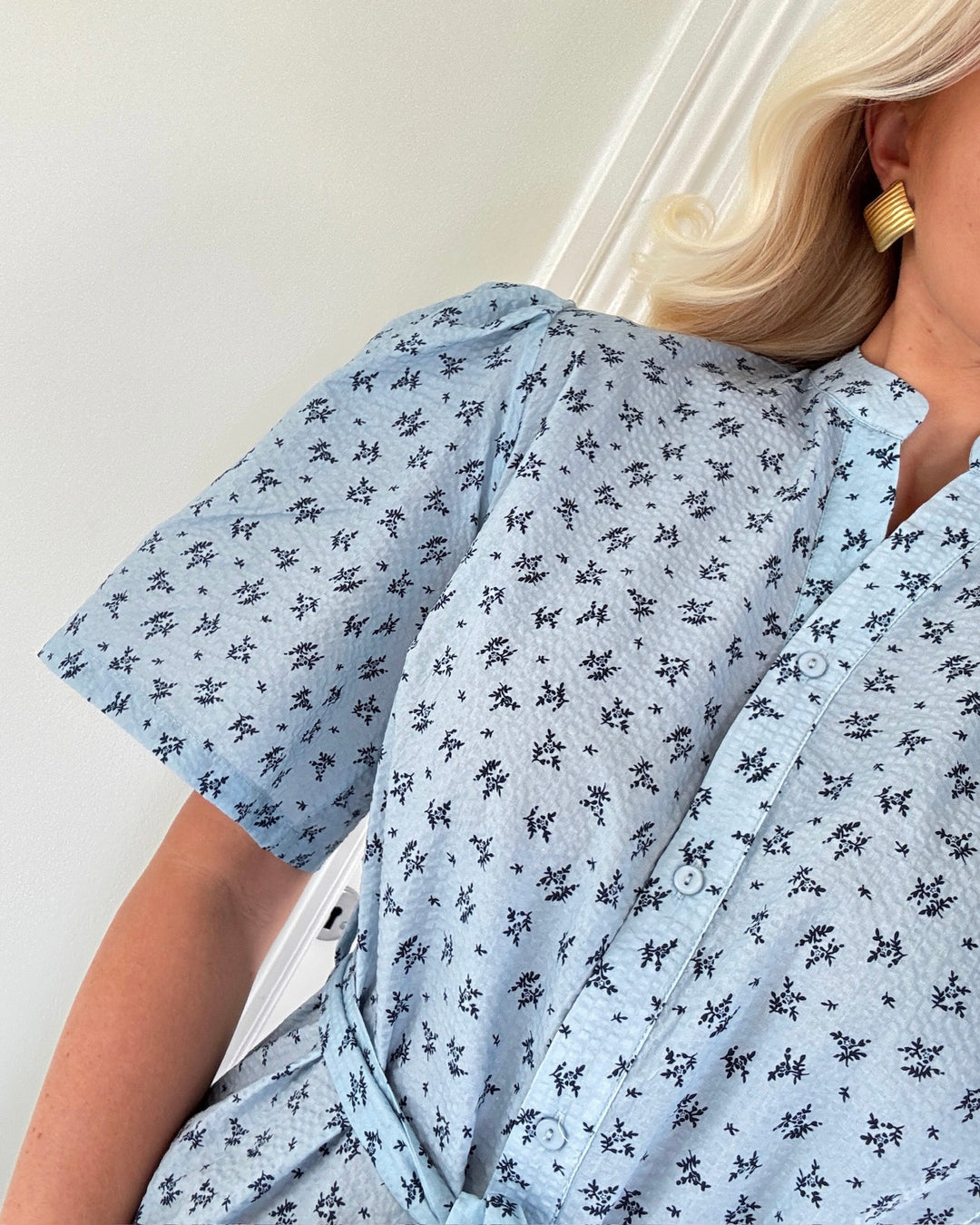 A-View kjole kate new long blue/navy