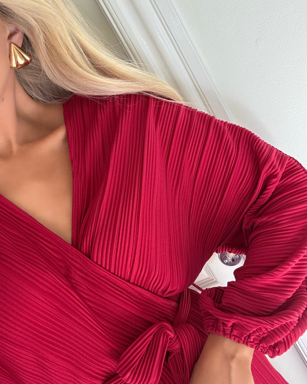 Y.A.S jumpsuit olinda ls ankle persian red