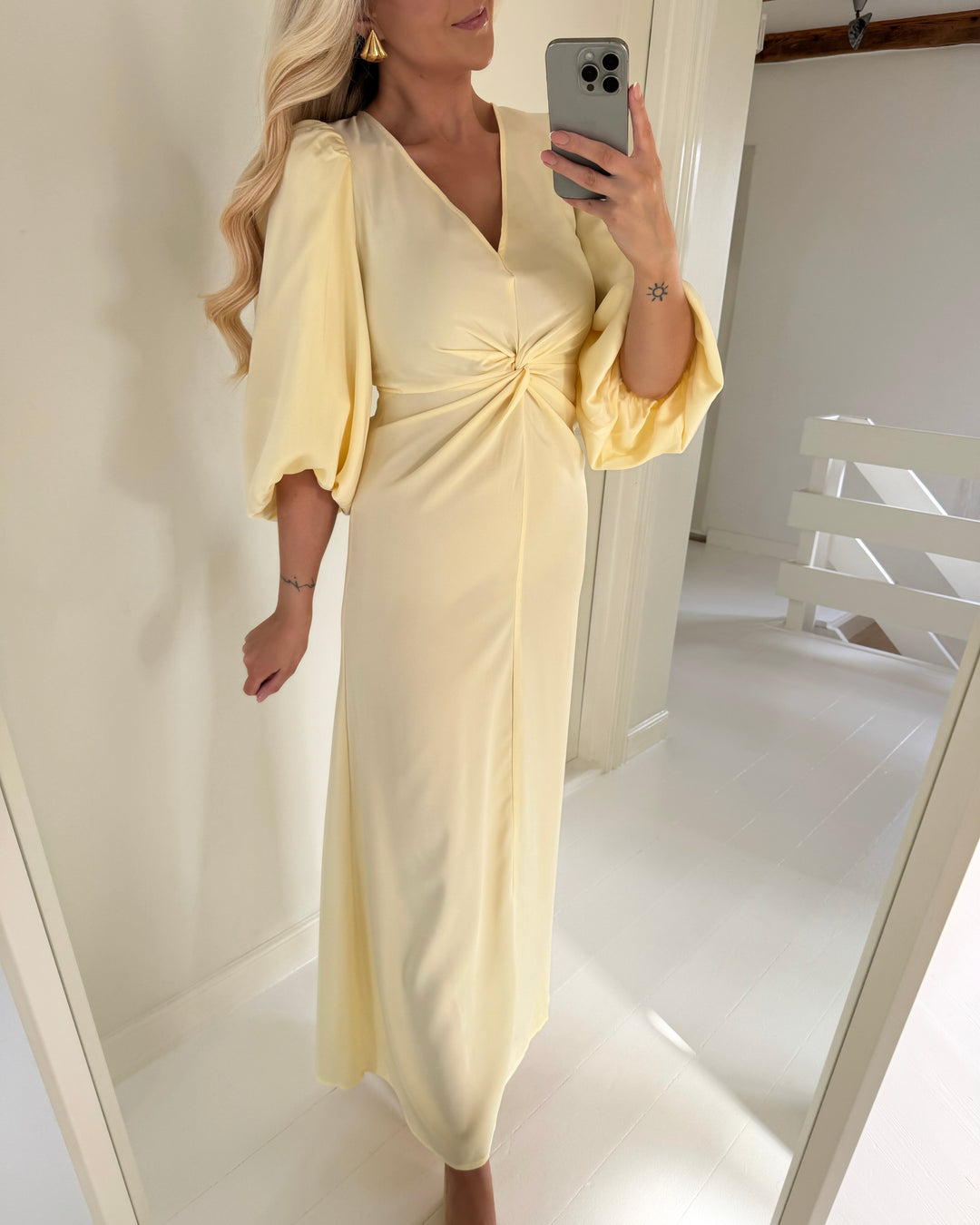 Y.A.S kjole thea 3/4 long anise flower