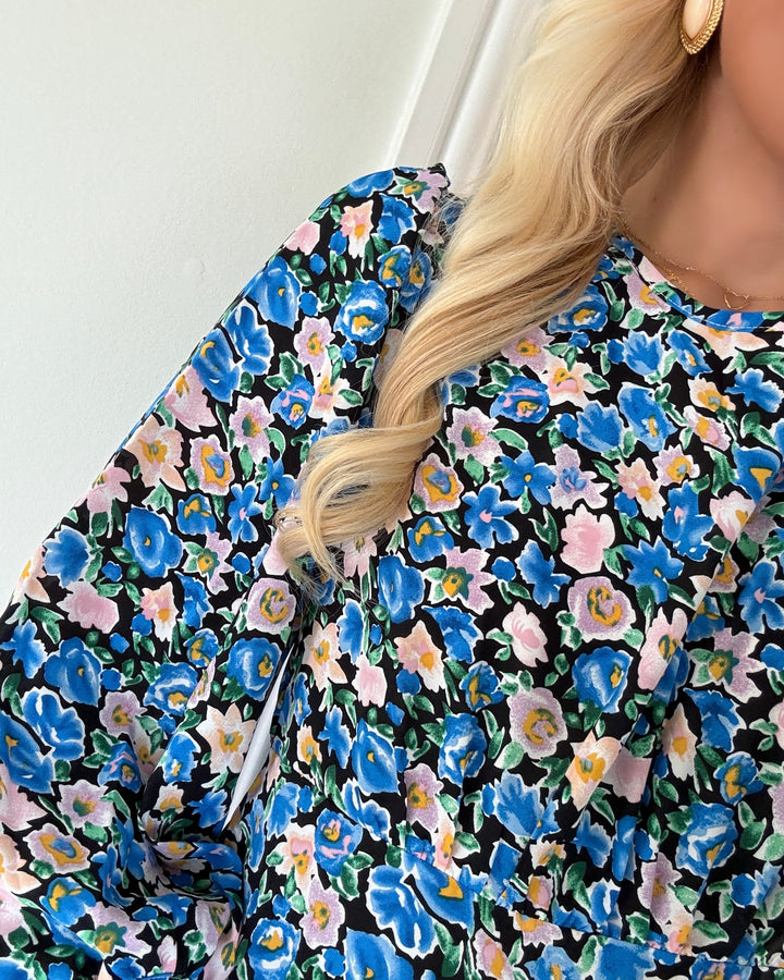 Sister’s Point kjole edvia flower blue/rose