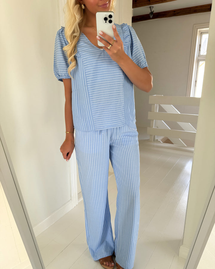 Sister’s Point bukser ella-pa36 blue stripe