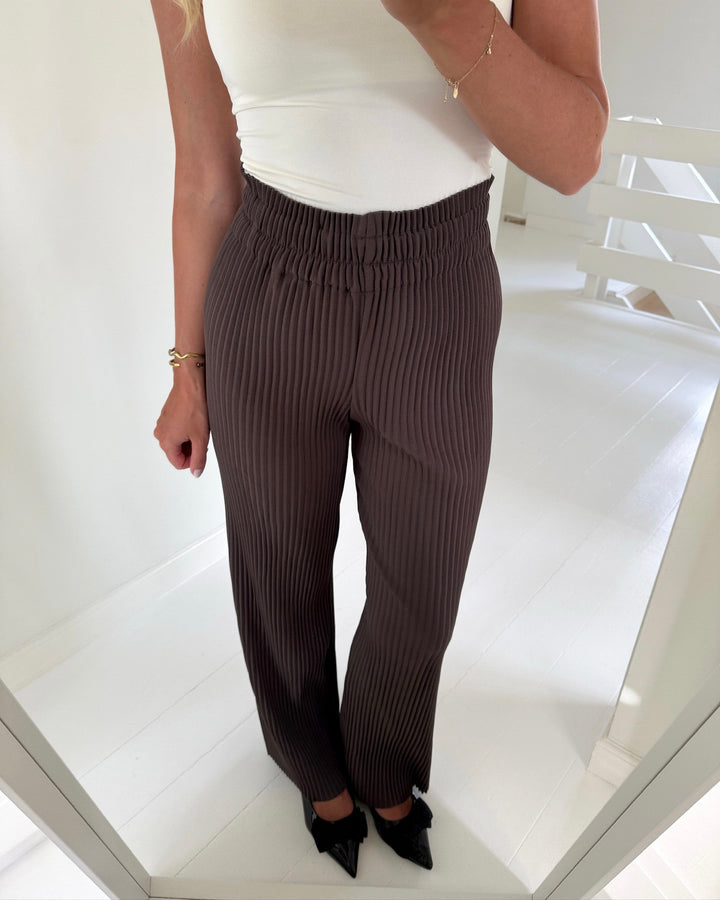 Y.A.S bukser alisa hw chocolate brown