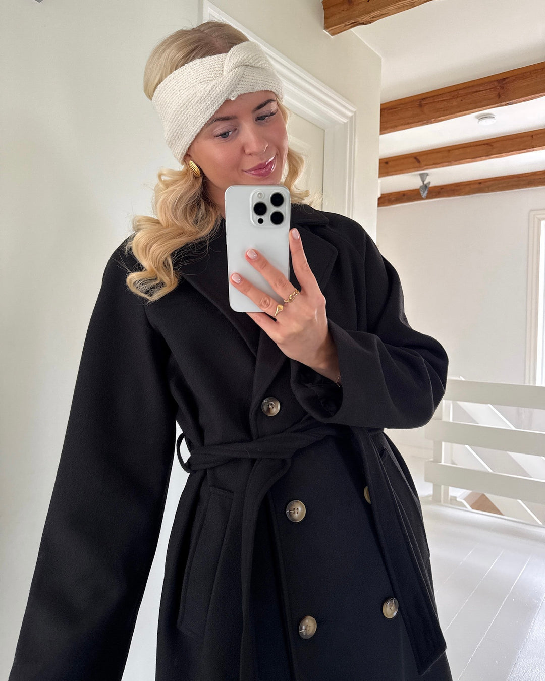 Pieces pandebånd benilla 2 pack whitecap gray/black