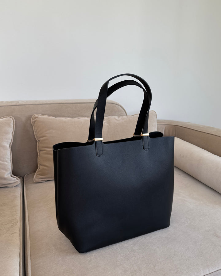 Pieces taske kopa shopper black