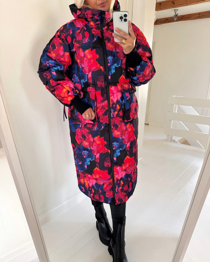 Y.A.S jakke similly padded s. navy blazer/limo print